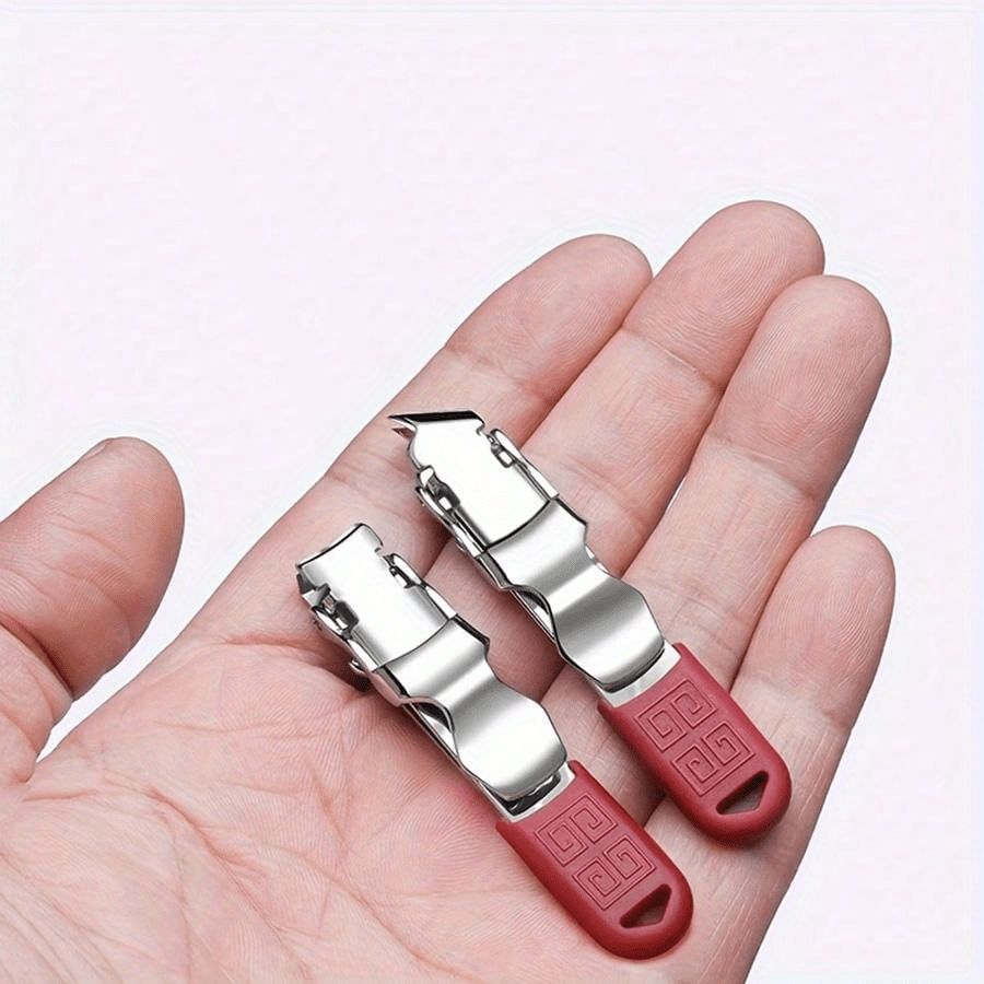 Ultra-Thin Nail Scissors Set, Portable Nail Clippers, 2-Piece Mini Cutter
