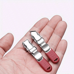 Ultra-Thin Nail Scissors Set, Portable Nail Clippers, 2-Piece Mini Cutter