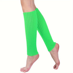 Ribbed Knit Leg Warmer Solid Calf Cover