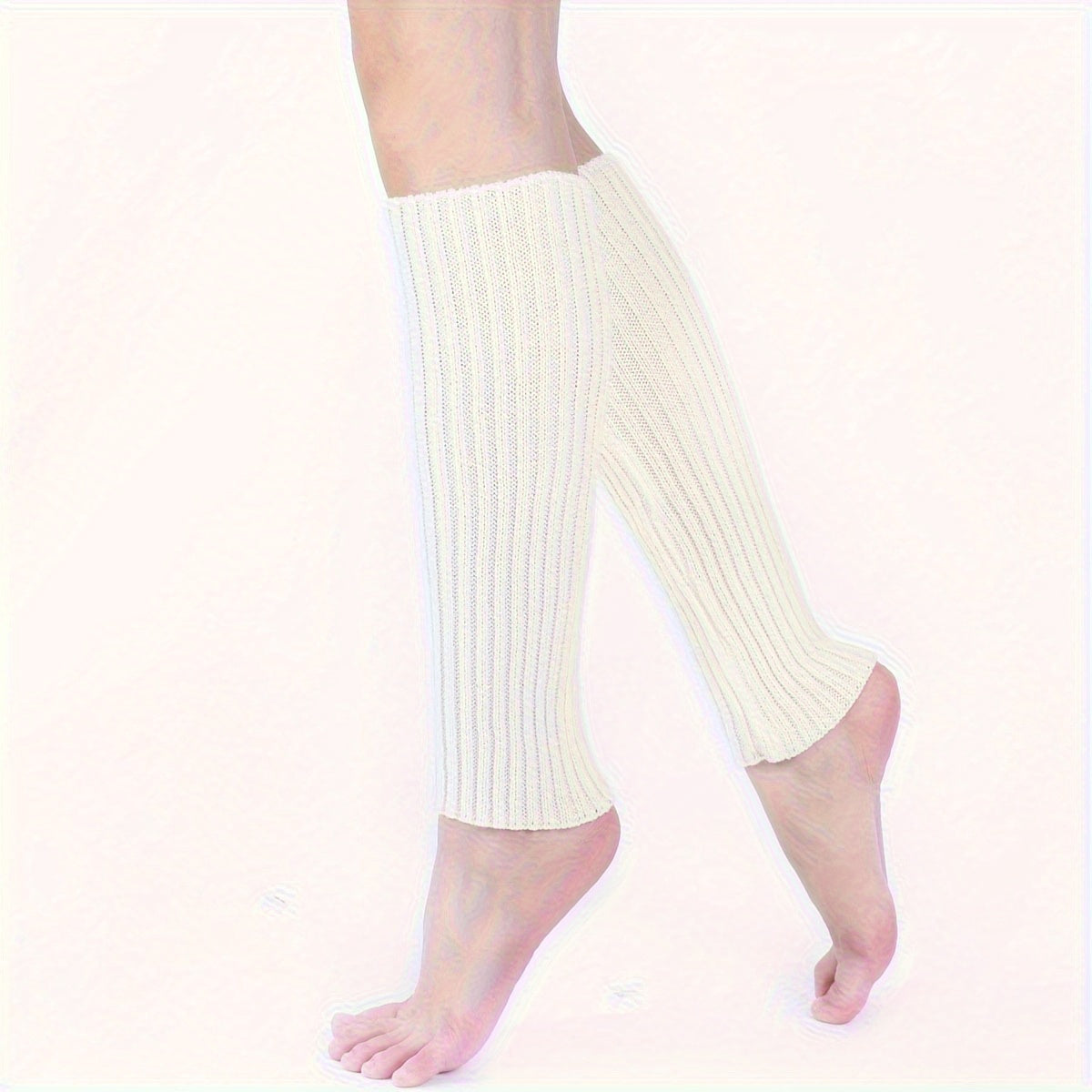 Ribbed Knit Leg Warmer Solid Calf Cover