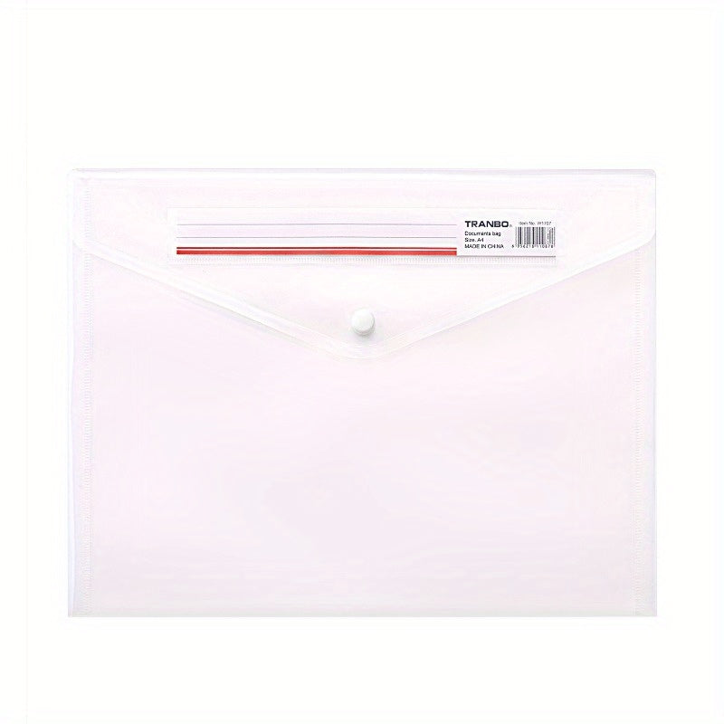 A4 Transparent Buckle Bag Identification Card File Bag
