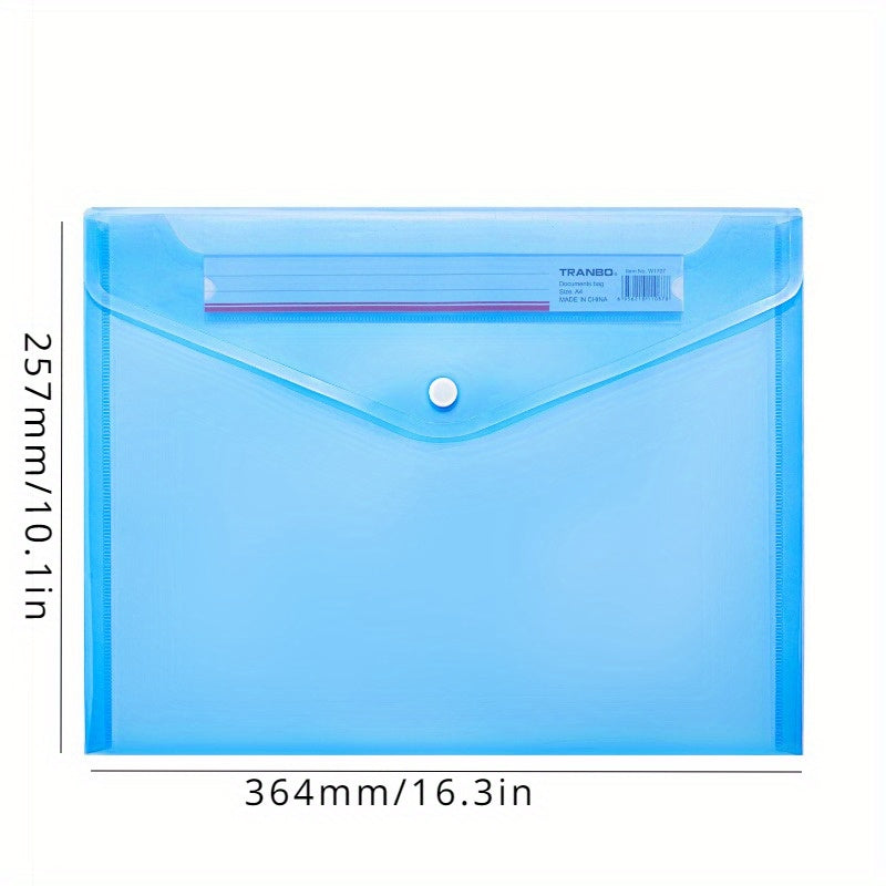 A4 Transparent Buckle Bag Identification Card File Bag