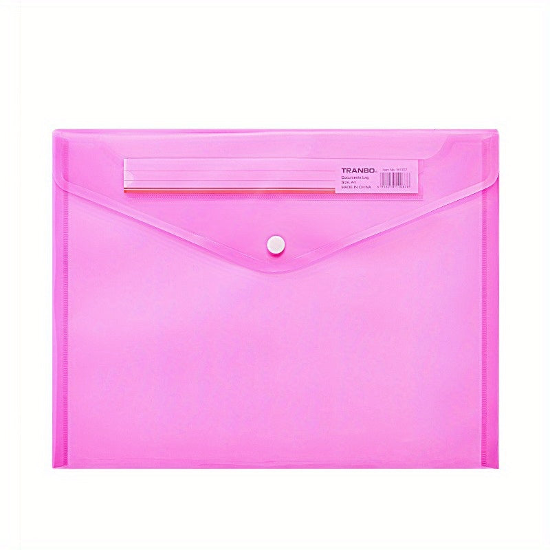 A4 Transparent Buckle Bag Identification Card File Bag
