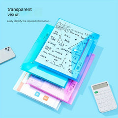 A4 Transparent Buckle Bag Identification Card File Bag