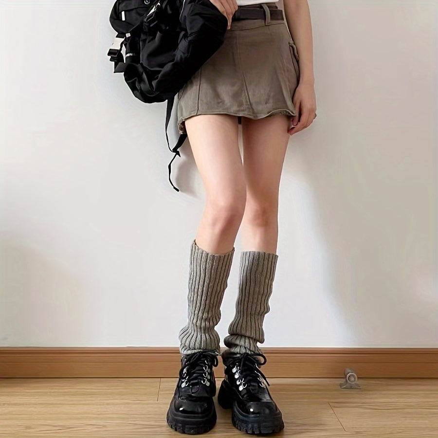 Ribbed Leg Warmers All-match Boots Socks