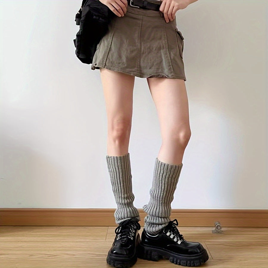 Ribbed Leg Warmers All-match Boots Socks