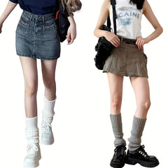 Ribbed Leg Warmers All-match Boots Socks