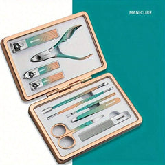 Portable Nail Clippers Fingernail & Toenail Cutter Manicure Tool Set