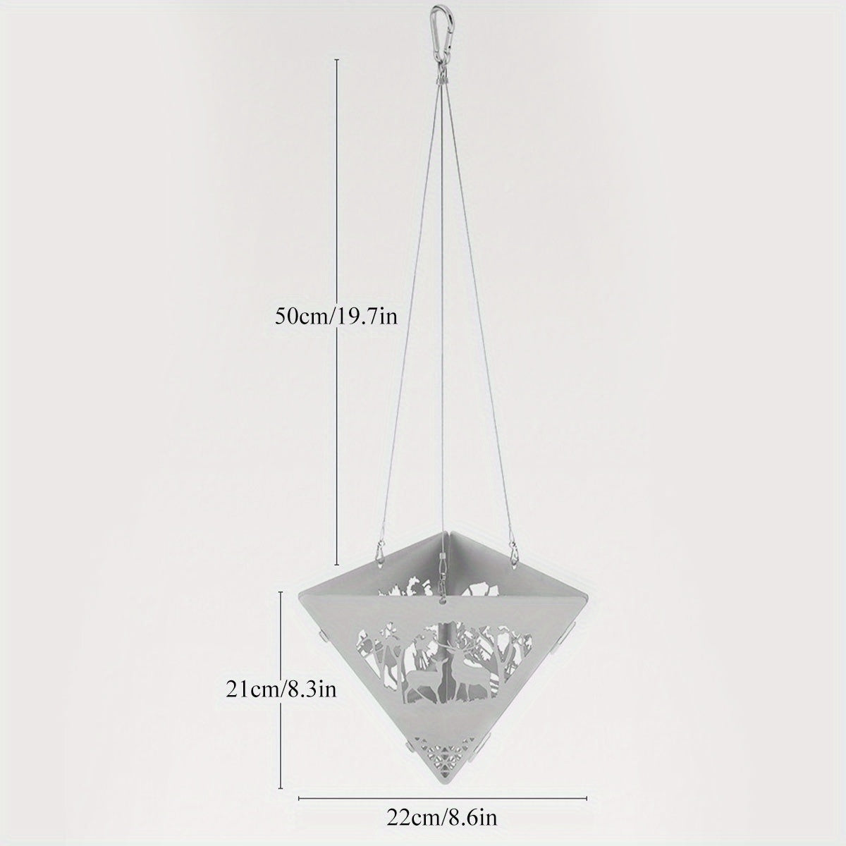Portable Camping Triangle Hanging Stove Stainless Steel Grill Holder