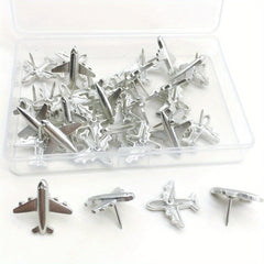 12pcs 3D Airplane Pins for Cork Boards