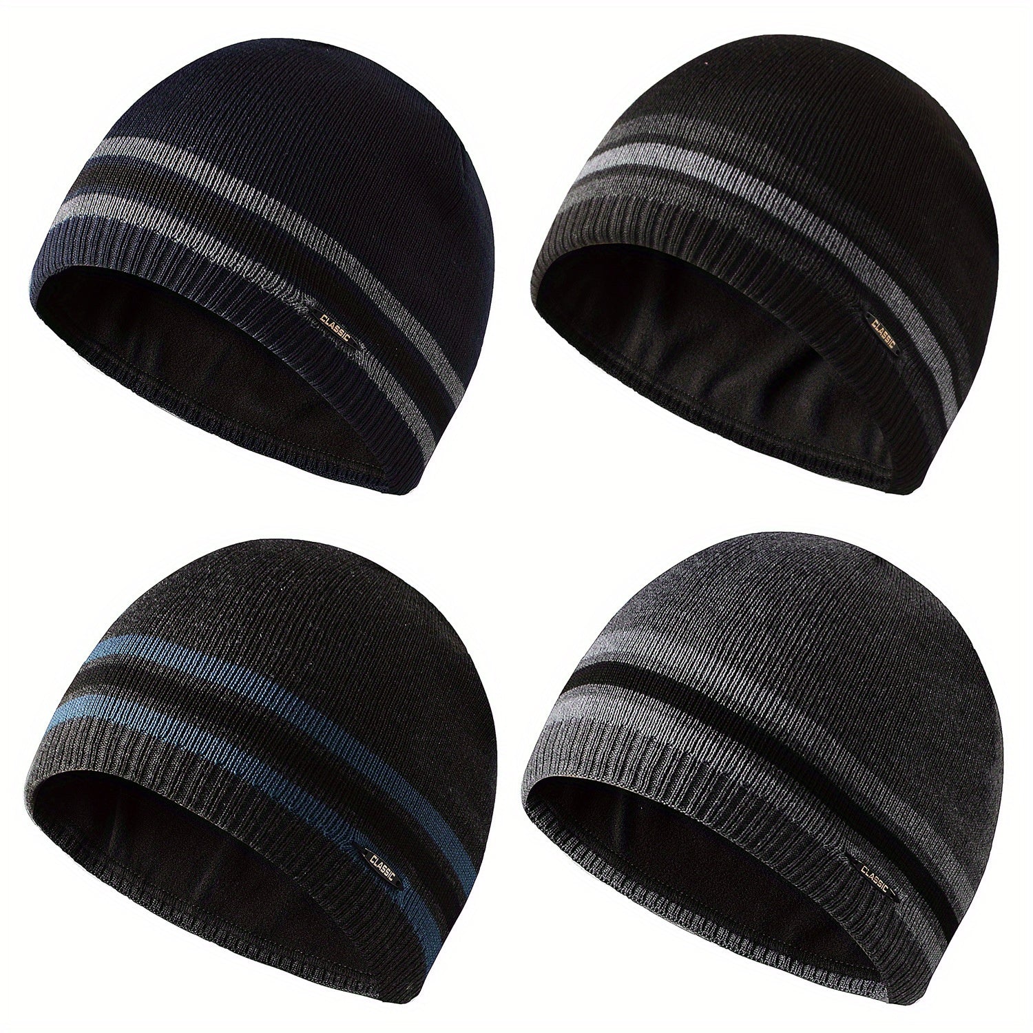 Knitted Skull Cap for Cycling & Outdoor Sports Breathable Warm Cap Helmet Liner