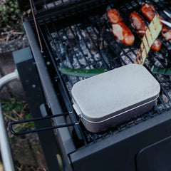 Aluminum Lunch Box Set Portable Foldable Heatable Bento Box