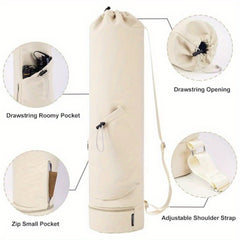 Yoga Mat Storage Bag With Water Bottle Pocket - Multifunctional Sports Bag