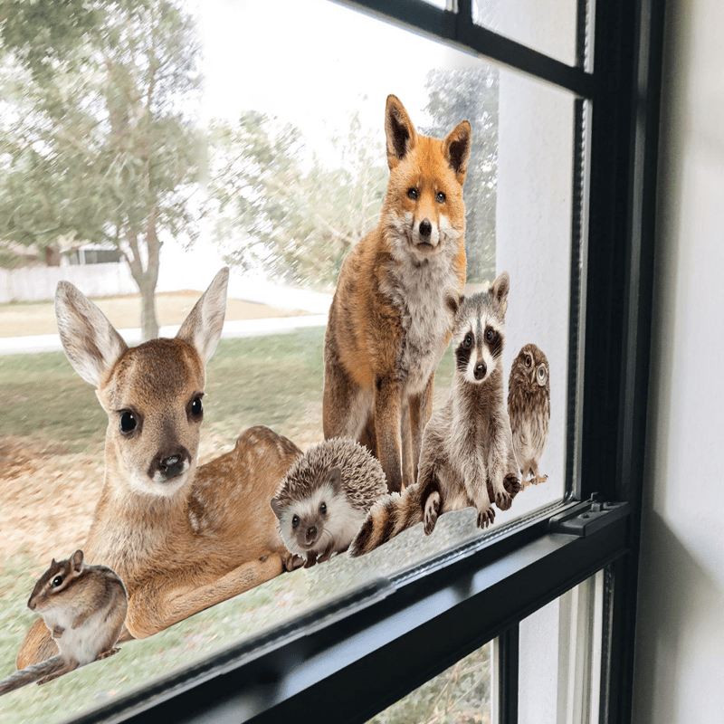 Realistic Animal Stickers for Wall Glass Door Window