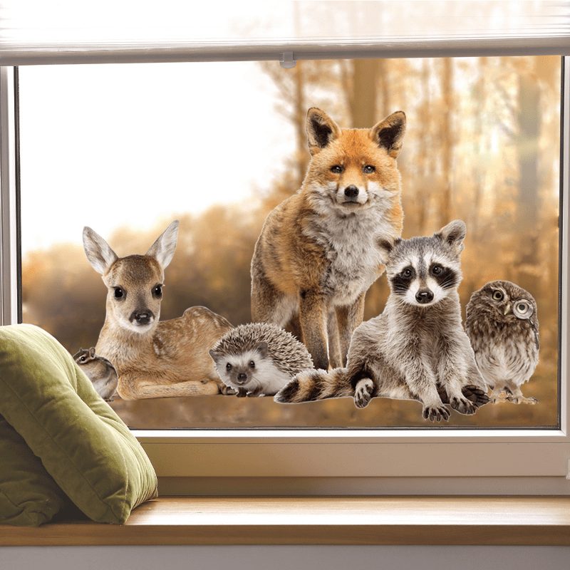 Realistic Animal Stickers for Wall Glass Door Window