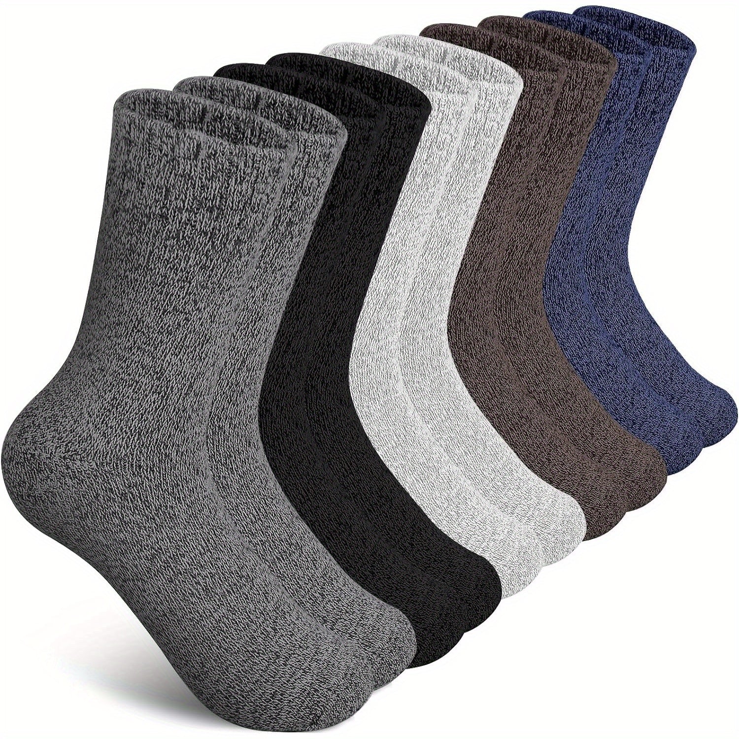 5 Pairs Thick Warm Wool Socks for Men