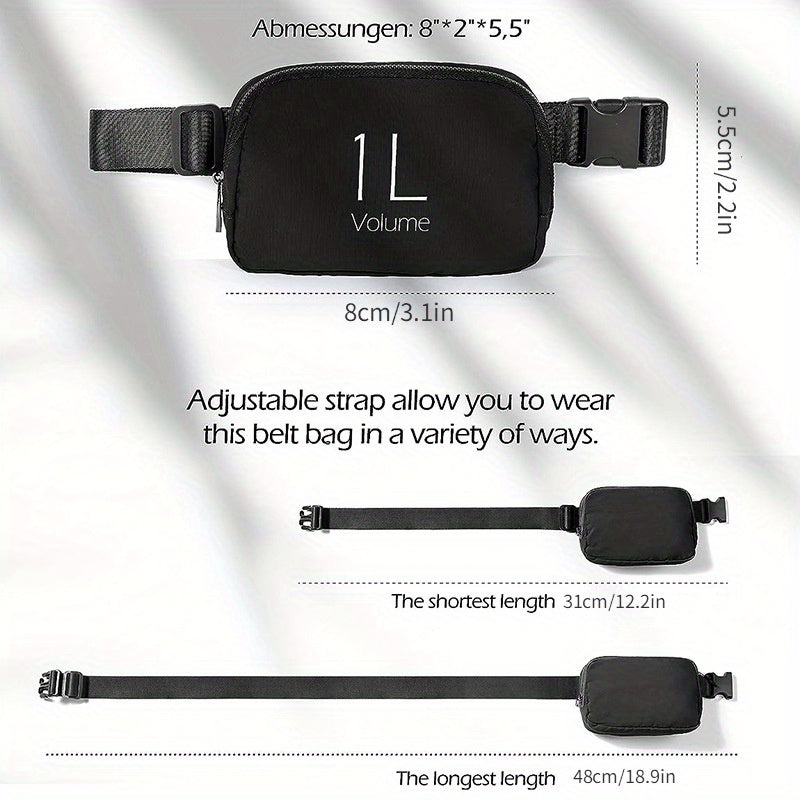 Sports Waist Bag Crossbody Chest Bag for Outdoor Running Cycling
