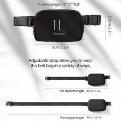 Sports Waist Bag Crossbody Chest Bag for Outdoor Running Cycling