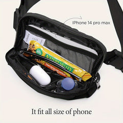 Sports Waist Bag Crossbody Chest Bag for Outdoor Running Cycling