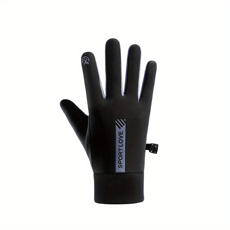 Plush Insulated Gloves for Winter Sports Touch Screen Outdoor Gloves