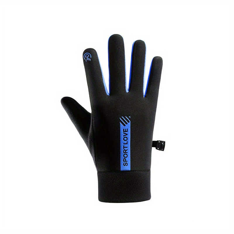 Plush Insulated Gloves for Winter Sports Touch Screen Outdoor Gloves