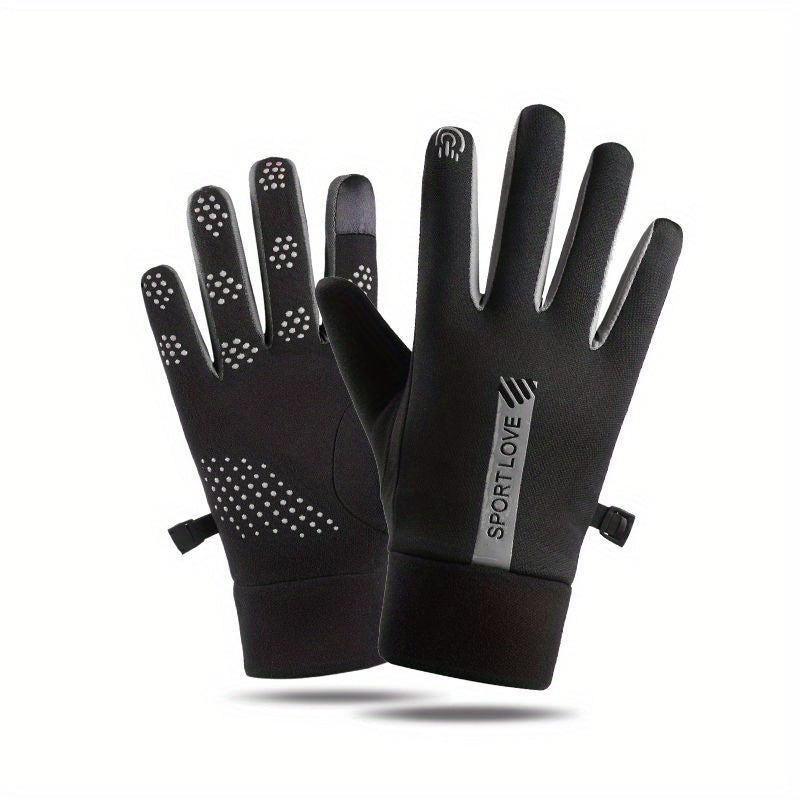 Plush Insulated Gloves for Winter Sports Touch Screen Outdoor Gloves