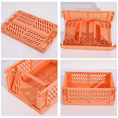 1pc Hollow Out Storage Basket Desktop Organizer Box