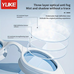 Adult Waterproof Anti-fog Swimming Goggles