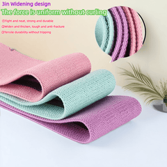 3pcs Yoga Resistance Ropes Set Non slip Stretching Bands Hip Lifting Training
