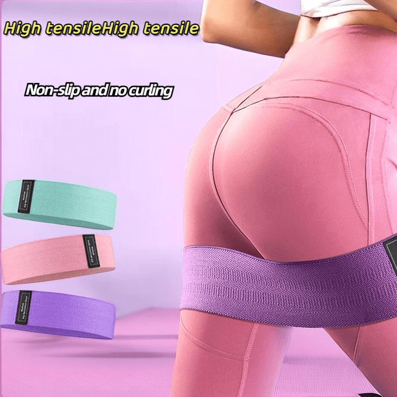 3pcs Yoga Resistance Ropes Set Non slip Stretching Bands Hip Lifting Training