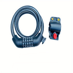 5-Digit Bike Lock Thick Steel Cable Riding Equipment