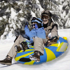 Inflatable Snow Tube Anti-rollover Skiing Pad Thickened Snow Sled Toy