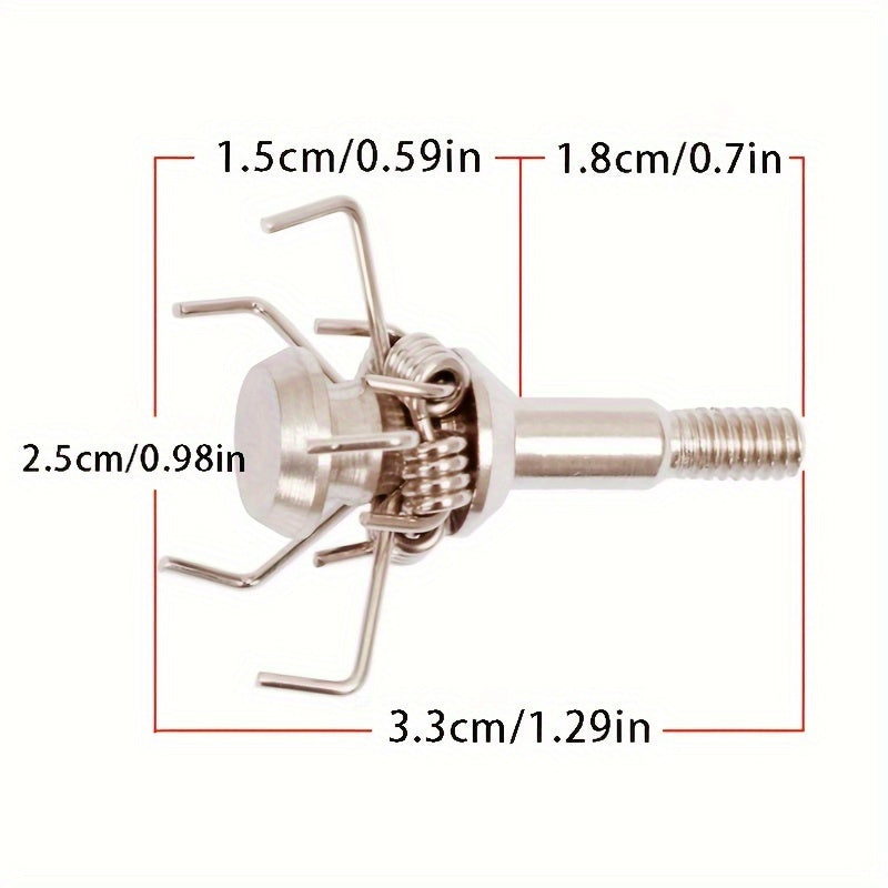 Stainless Steel Flat head Bowfishing Accessory For Fish Catching