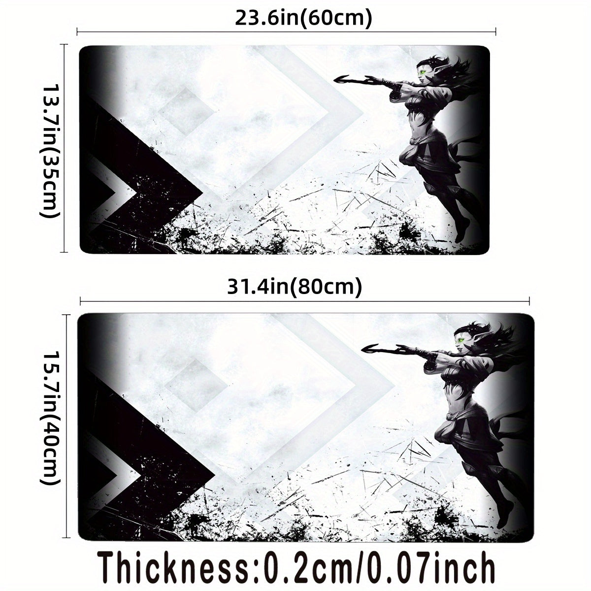 Large Anime Game Mat 2MM Thickness