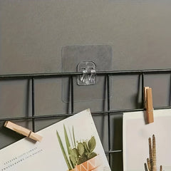10pcs Self Adhesive Heavy Duty Wall Hooks Waterproof Removable Clear Hooks