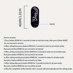 Outdoor LED Electronic Watch Digital Sports Touchable Christmas Gift