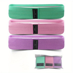 3pcs Elastic Squat Resistance Bands Yoga Stretching Ropes For Hip Lifting