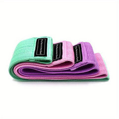 3pcs Elastic Squat Resistance Bands Yoga Stretching Ropes For Hip Lifting