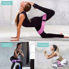 3pcs Elastic Squat Resistance Bands Yoga Stretching Ropes For Hip Lifting
