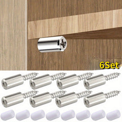 Self Tapping Screw with Rubber Sleeve for Wardrobe Cabinet Glass Support