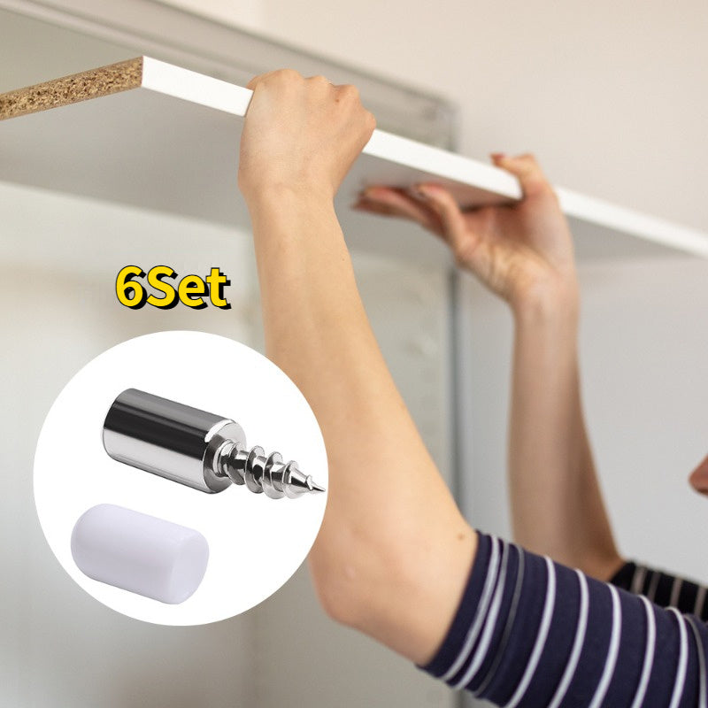 Self Tapping Screw with Rubber Sleeve for Wardrobe Cabinet Glass Support