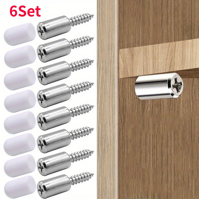 Self Tapping Screw with Rubber Sleeve for Wardrobe Cabinet Glass Support
