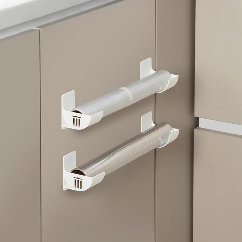 Perforated Storage Tray Cling Film Garbage Bag Cabinet Storage Rack