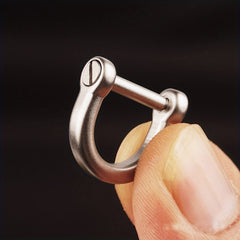 Stainless Steel Hanging Buckle U Shaped Hook Keychain Accessory