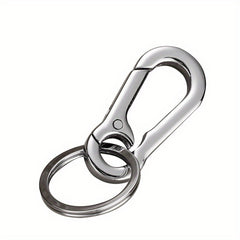 1pc Stainless Steel Keychain Key Ring Bag Car Key Pendant Accessory