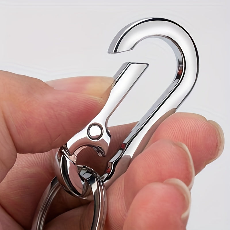 1pc Stainless Steel Keychain Key Ring Bag Car Key Pendant Accessory