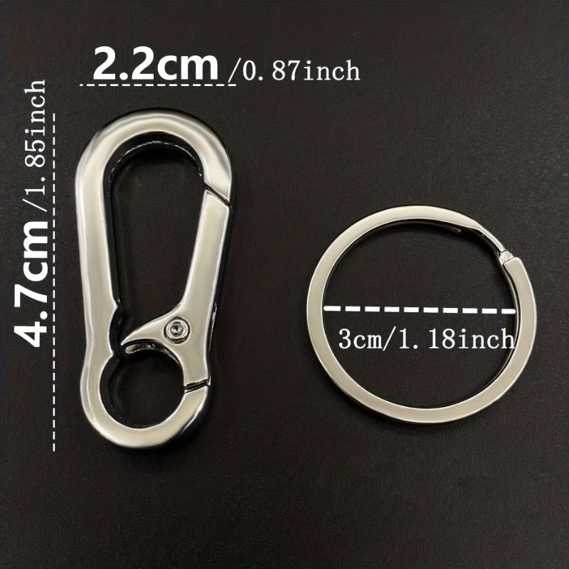 1pc Stainless Steel Keychain Key Ring Bag Car Key Pendant Accessory