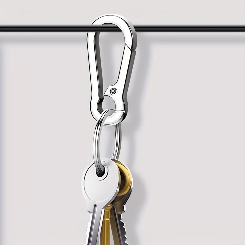 1pc Stainless Steel Keychain Key Ring Bag Car Key Pendant Accessory