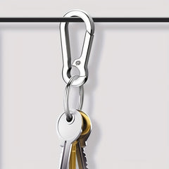 1pc Stainless Steel Keychain Key Ring Bag Car Key Pendant Accessory