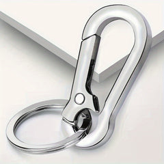 1pc Stainless Steel Keychain Key Ring Bag Car Key Pendant Accessory
